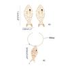 Fish Studs Earrings/Necklace Female Ear Studs/Choker Women Jewelry for Party