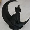 3D Printed Creative Toy Ornaments Moon Cat Decorative Cute Cat Desktop Decoration Crafts Party Home Decor