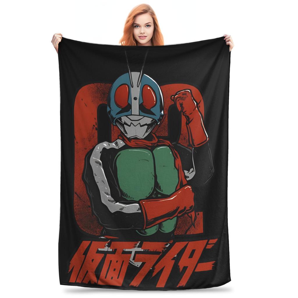 Kamen Rider Anime Blanket Multiple Sizes Super Soft and Warm Throw Blankets for Couch Sofa and Bed