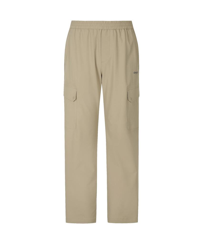 DISCOVERY EXPEDITION Men'S Prevona Woven Training Loose Tapered Cargo Pants (Beige)