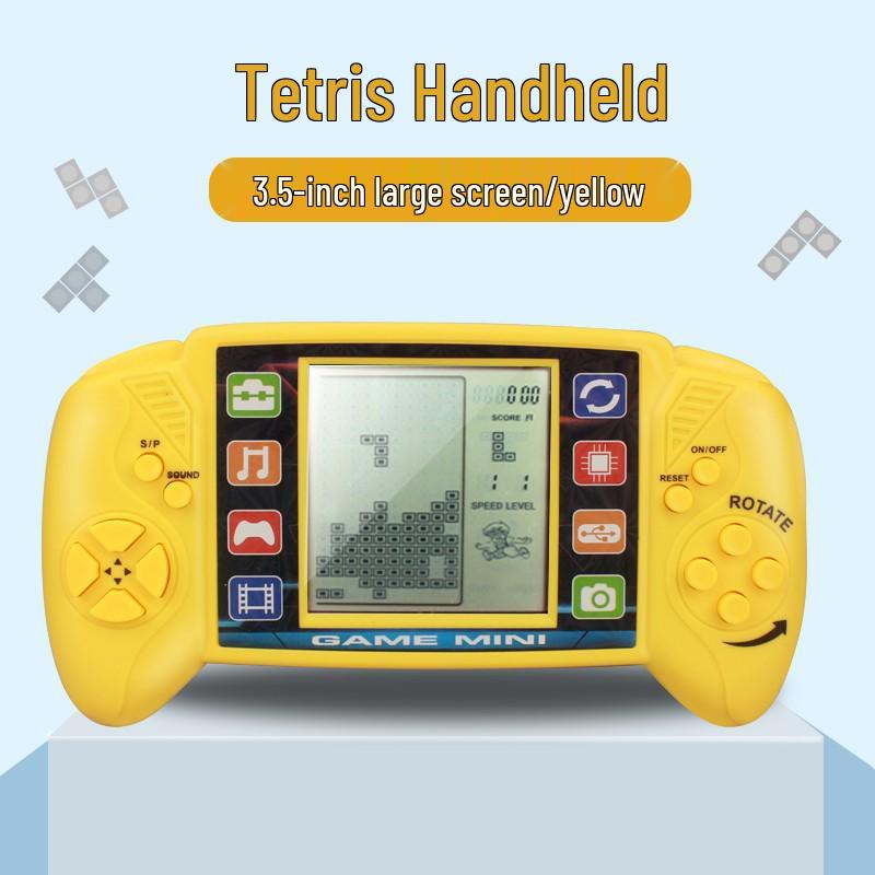 Classic Nostalgic Tetris Game Console for Children - Educational Retro Handheld Toy Gift
