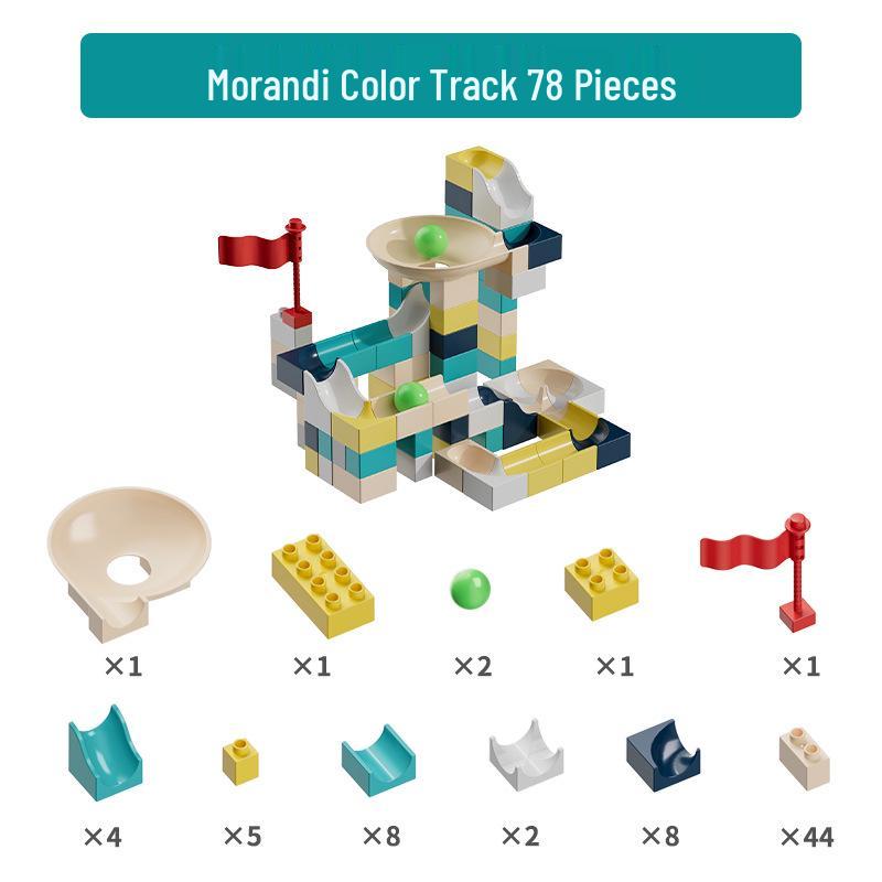 Water Track Ball Building Blocks - Large Interlocking Pipes for Kids Educational Toy Assembly