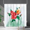 Shower Curtain Waterproof And Mildew-Proof 3D Digital Printing Plant Flower Plant Shower Curtain Bathroom Partition