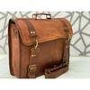 Vintage Laptop Handmade Briefcase Bag Satchel Messenger (Men's Bag)  Leather