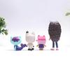 Hot 13Pcs Gabby Dollhouse Anime Figure Decors Smiling Car Cat Hug Gaby Girl Dolls Mercat Cartoon Action Figure Birthday Gifts