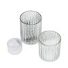 Striped Glass Cup for Candles: Aromatherapy Holder, Decorative Candle Container, Fragrance Cup, Fruit Wine Bottle.