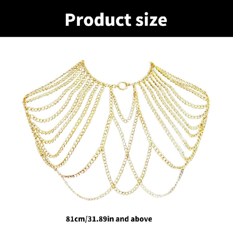 Personality Body Chain Stylish Tassels Shoulder Necklace Nightclub Fashion Jewelry Tassels Nightlife Accessories