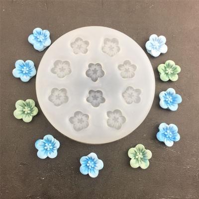 3D blomformad silikon flexibel matmögel Lera Harts Keramik Godis Fondant Godis Choklad Tvålform