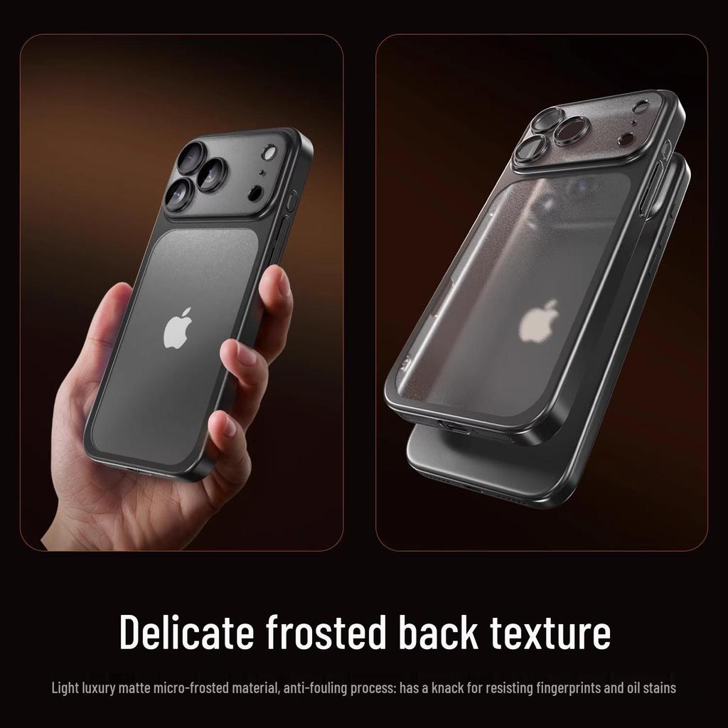 Electroplated Frosted Ultra-Thin Anti-Drop iPhone 17 Case with Lens Film