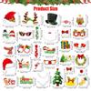 Christmas Booth Props 30 Count Party Craft Backdrop Signs Funny Selfie Posing Glasses Frames Christmas Pose Sign Kits For Adults
