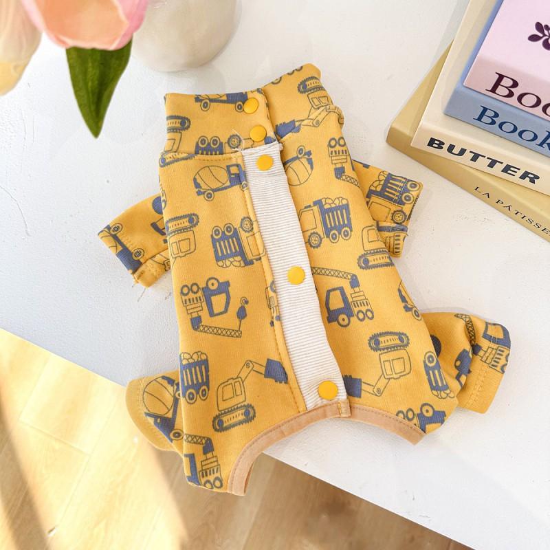Pet Clothes Small Dogs Cats Cute Four-Legged Homewear Cartoon