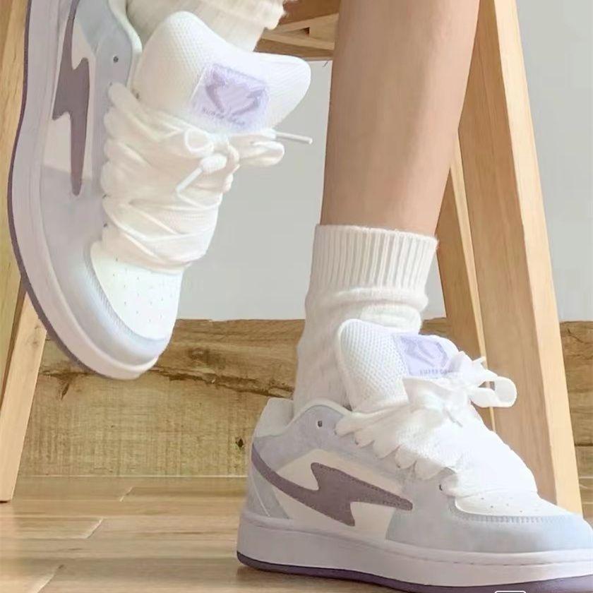 Zhao Ruth's original lightning bread shoes autumn new niche design retro versatile casual shoes tide