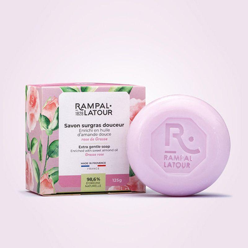 Rampal Latour Sabon Ronde Rose 125g Sabon Longue Rose 125g