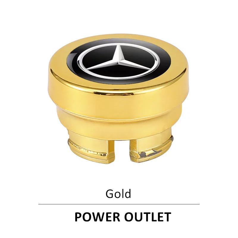 

GLC GLB Car Cigarette Lighter Dust Cover Dustproof Cap Plug for MERCEDES BENZ W203 W204 W205 W209 W210 W211 W212 W176 W166 W163 золотой