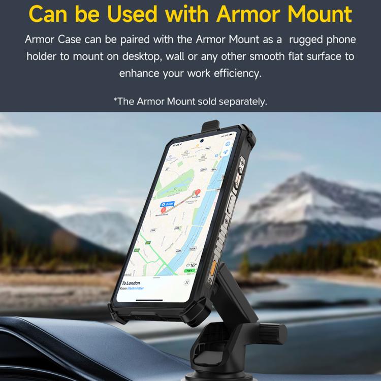 For Ulefone Armor 28 Ultra / 28 Ultra Thermal Ulefone Back Clip Phone Case with Carabiner