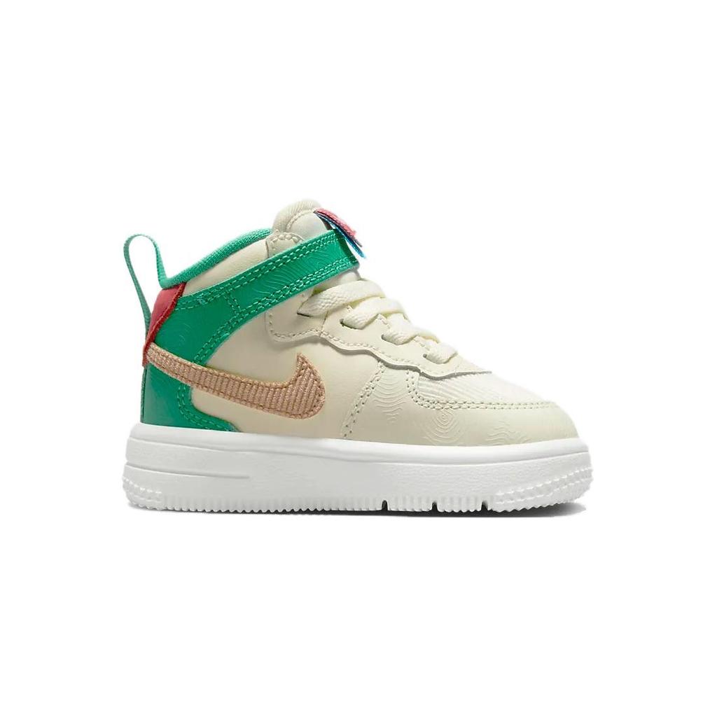 (TD) Nike Air Force 1 Mid EasyOn SE 'Coconut Milk Stadium Green' Baby FQ3693-100
