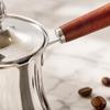 Stainless Steel Turkish Coffee Pot Spill-Resistant Milk Pitcher Universal Milk Tea Pot  Kitchen Use