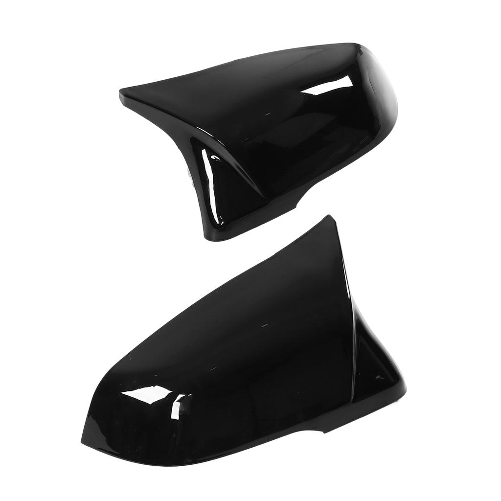 2pcs Side Rearview Mirror Cover Left Right Glossy Black ABS Door Mirrors Cap Replacement for GR Supra A90 2018‑2021
