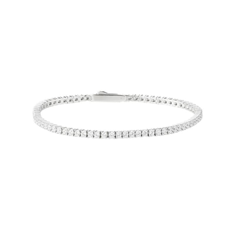 

MZUU BIJOU Tennis 2mm Chain Bracelet silver