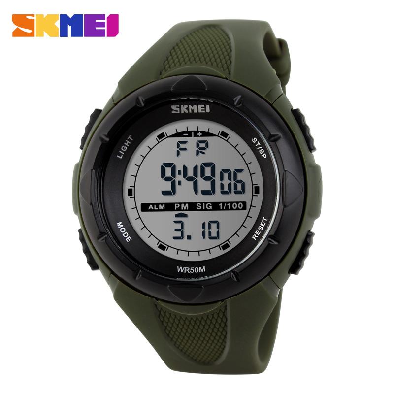 SKMEI 1025 reloj hombre Fashion Simple Sport watch Men Military Watches Alarm Clock Shock Resistant Waterproof Digital Watch