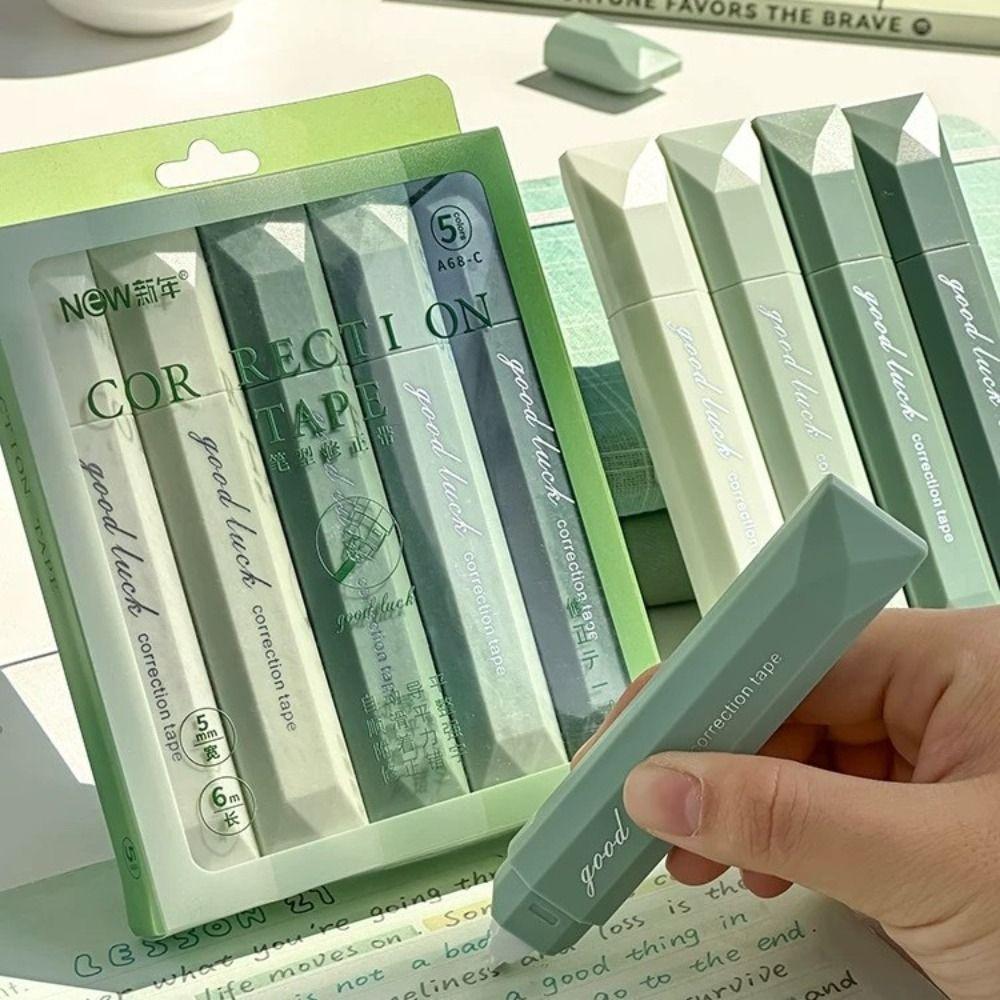 5pcs/Set Gradient Color Coating Tape 30m Student Alteration Tape Correction Band  School Supplies