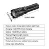 Powerful LED Flashlight Battery Display USB Rechargeable Light Telescopic Zoom Torch Lamp Outdoor Camping Fishing Lantern