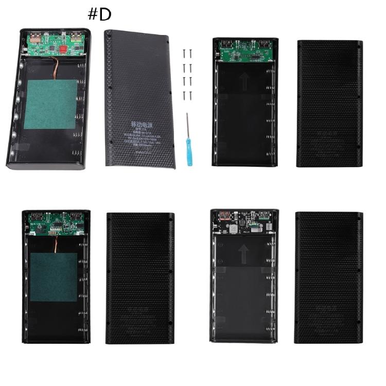 Detachable 5W 10W 22.5W QC3.0 LCD 6x21700 Battery for Case Power Bank for Shell