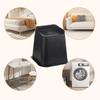 DEWEL Table Leg Extensions, Kotatsu Leg Raisers, Adjustable Height, 4-Piece Set, 500kg Weight Capacity, Approx. 15cm Height, Easy To Clean, Black