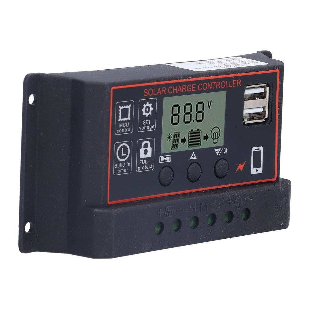 Solar   Controller   Photovoltaic Smart Power Generation Regulator 12V 24V 10A