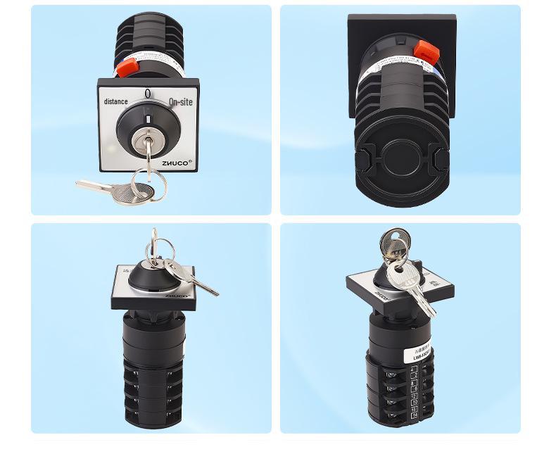 Zhuochao LW8-10C/D404.4Y Three-Speed Four-Position Keyed Changeover Switch