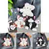 Cute Cartoon Devon Rex Cat Plush Keychain Delightful Gift For Cat Enthusiasts