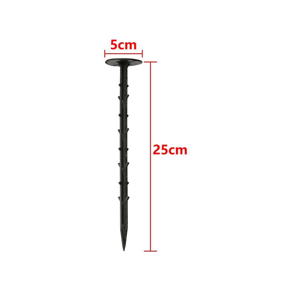 Garden Plastic Ground Stakes Nails 11cm/16cm/20cm/25cm Mulch Shading Anti-Pest Cloth Fixed Nails Plants Support Supplies 20Pcs