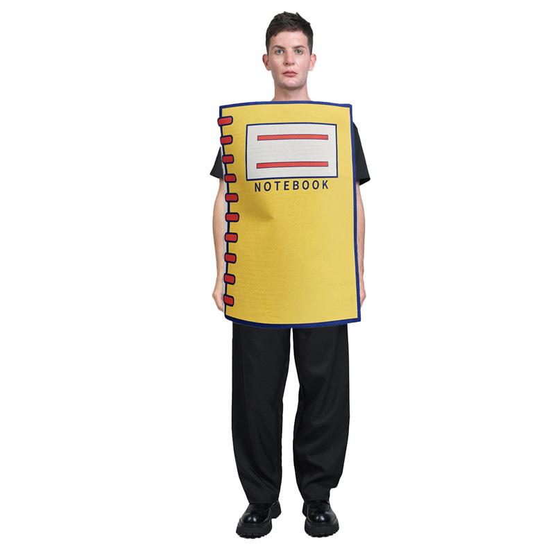 Yetişkinler için komik kalemler, defter kostümleri, parti kostümleri, sahne gösteri kostümleri