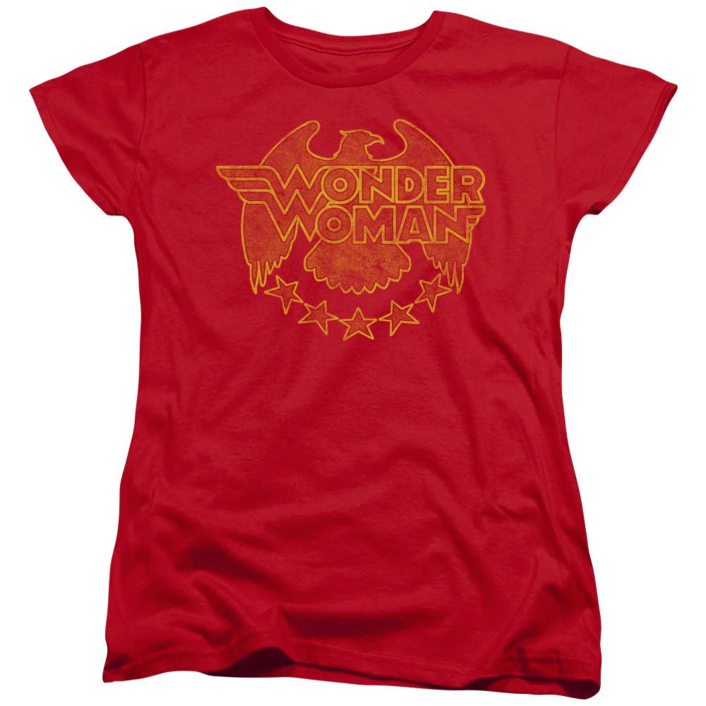 

DC Comics Wonder Eagle Womens T Shirt Red Officially Licensed 4XL