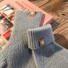 1 pair  Full Finger Mittens Five Finger Cycling Driving Gloves Knitting Gloves  Winter