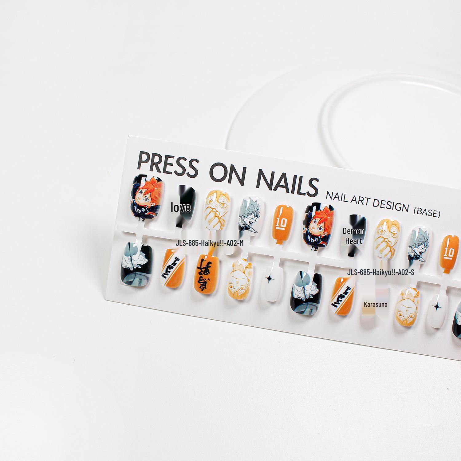 

Цзяолун Хайкю!! Мультяшный нейл-арт Готовые носимые патчи