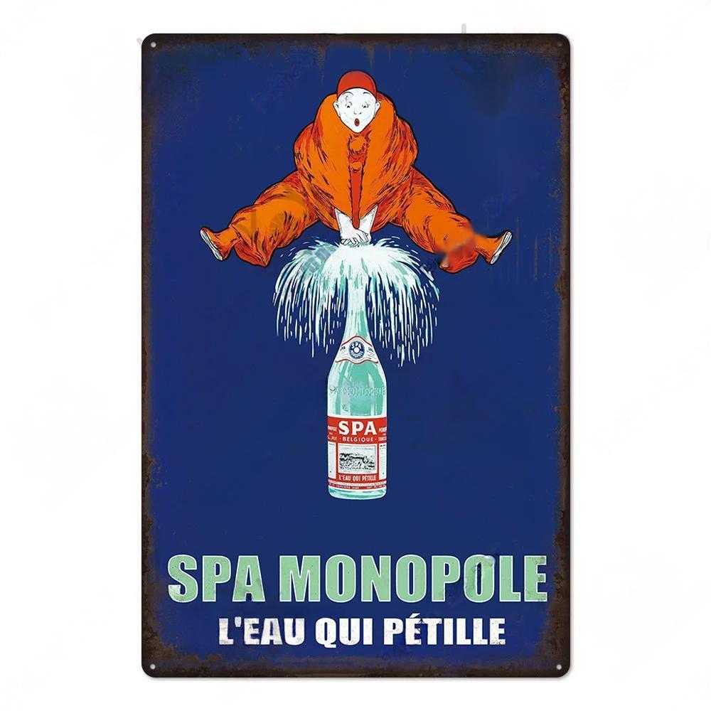 FJ Vintage Kovové Plechové Značky Dekor Pivo Plaketa Retro Plakáty Nástěnná Dekorace Talíř pro Bar Pub Restauraci