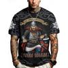 Men's Fashion 3D Printed Men's T-Shirt Round Neck Short Sleeve Trendy Street Wear