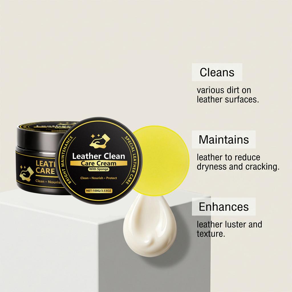 Leather Care Cream, A  Leather Care, Cleaning, And  Cream For Both Home And Automotive Use.