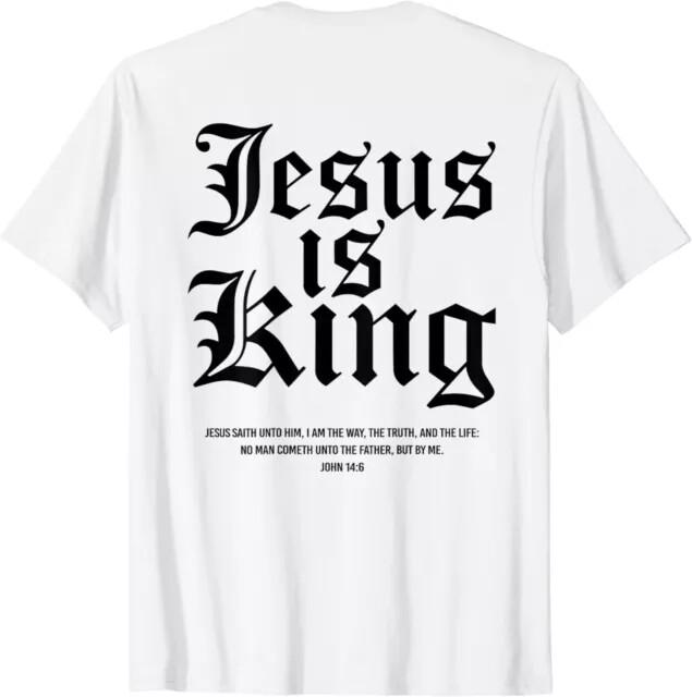 Jesus Is King Christian Faith Men Women GiftGood Quality TShirt Size S5XL Unisex T-Shirt XXXXL