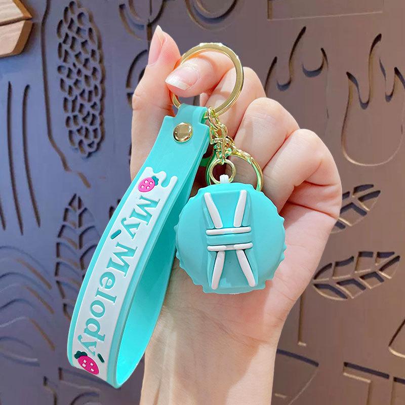 Strawberry Donut Doll Keychain Pendant Couple Car Bag Key Chain Pendant Creative Small Gift