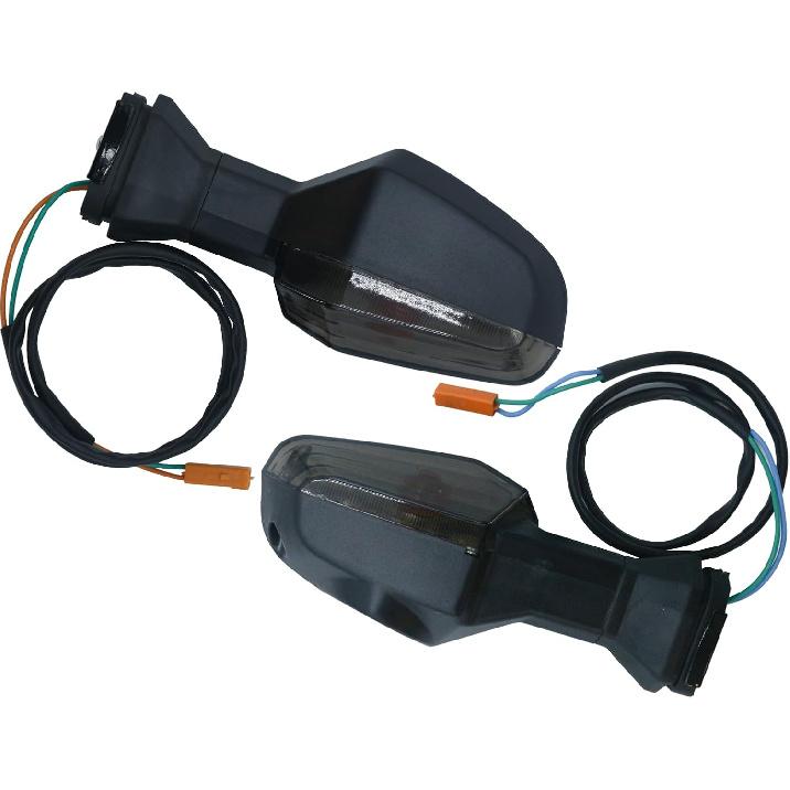 Motorcycle Turn Signals - Amber Light,12V, Halogen Indicator Light Waterproof Smoke Lens Fits KAWASAKI NINJA 300 400 650 1000 ZX6R ZX10R ZX10RR