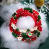 4Pcs Christmas Handmade Strand Beads Chain Bracelets for Women Santa Claus Gift Box Tree Bangles Xmas Holiday Party Jewelry New