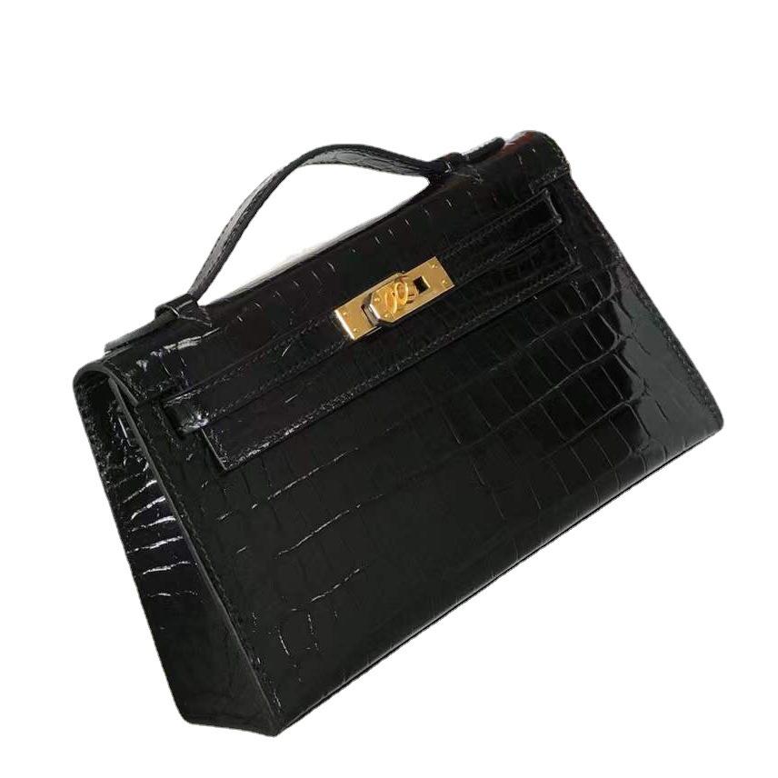 Factory wholesale  bag generation mini crocodile pattern leather small square bag casual fashion one shoulder crossbody handbag