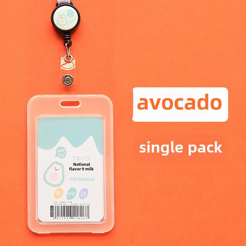 Transparent Student ID & Bus Card Holder with Anti-Lost Lanyard for Campus & Work