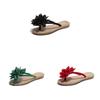 Chic Women Summer Beach Flower Flat Flip Flops Sandals For Relaxed Outdoor Vibes