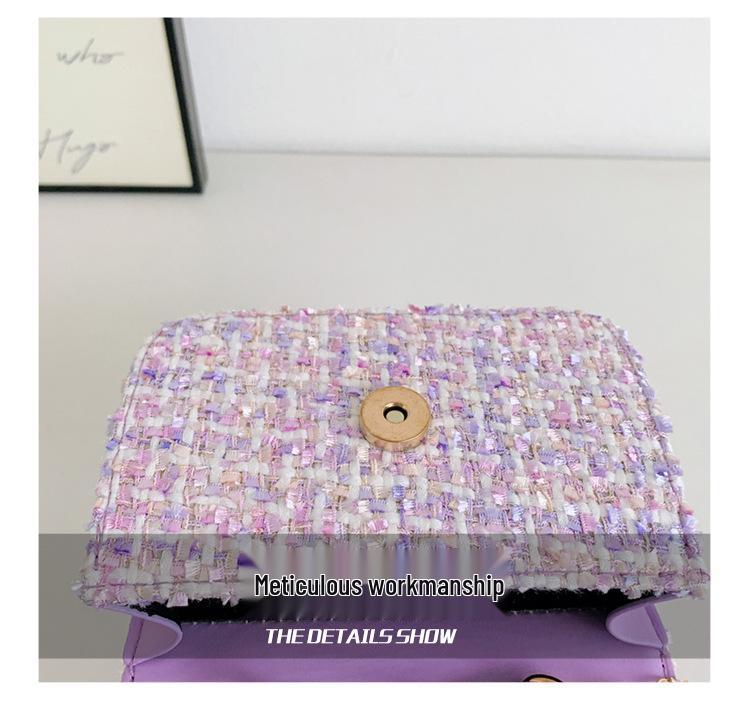 Koreanische Kamelie Schleife Perlen Schulter- und Crossbody-Tasche für Kinder