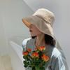 Beige Sun Fashionable Hat For Women Wide Brim Fisherman Hat Lightweight Breathable And