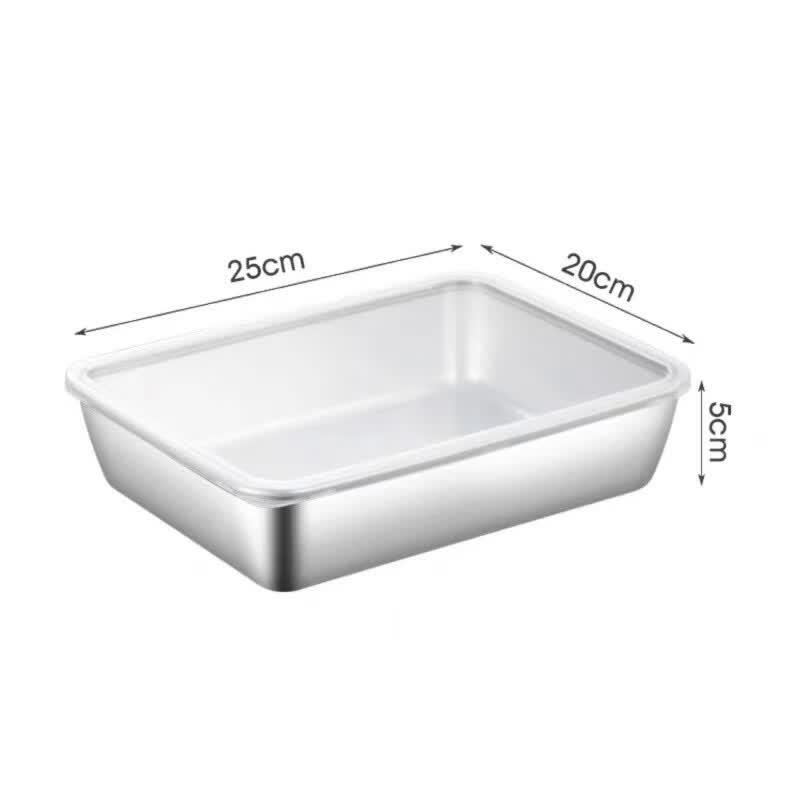 Diruien Stainless Steel Stackable Food Storage and Baking Pans