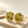 Chic Multi-layered Pleated Petal Stud Earrings: Metal Design for a Luxurious, Versatile Style